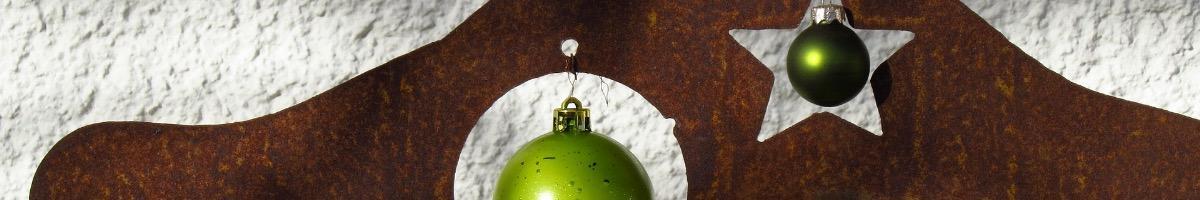 Decoration cerf, biche et faon metal rouillé, déco jardin, Noël